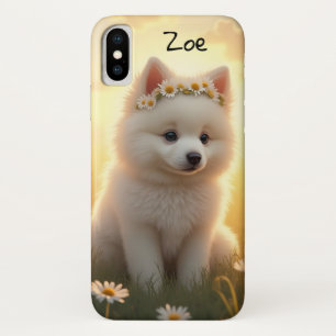 Kleiner, weißer Spitz-Welpe Case-Mate iPhone Hülle