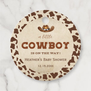 Kleiner Western Cowboy Babydusche Geschenkanhänger