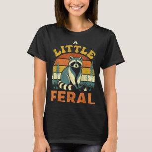 Kleiner wilder Waschbär-Wildtier-Vintage-Wald T-Shirt