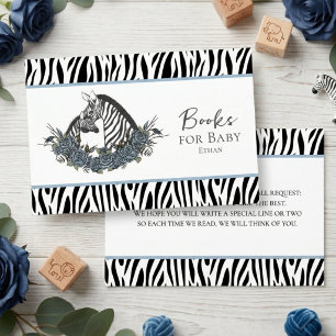 Kleiner Wilder Zebra Safari Bücher für Babys Begleitkarte