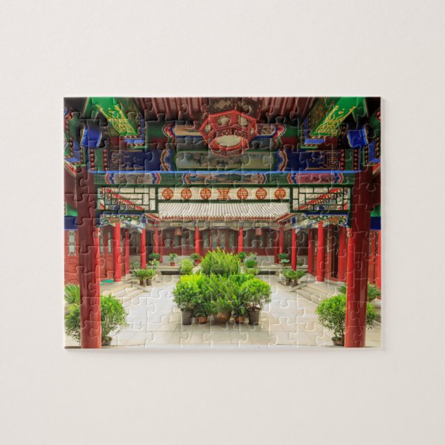 Kleiner Wildgans-Tempel, China Puzzle (Horizontal)