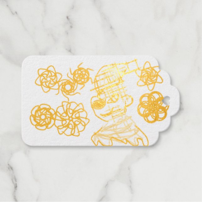 Kleiner Winter Geschenkanhänger (Vorderseite (Horizontal))