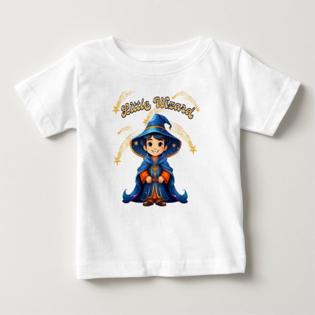 Kleiner Zauberer – Kinder Halloween T-Shirt (Vorderseite)