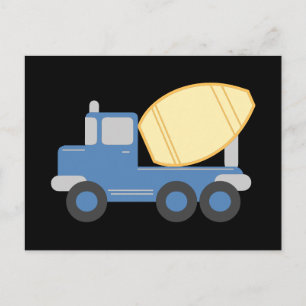 Kleiner Zement-LKW Postkarte