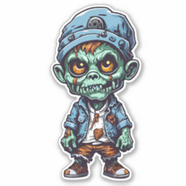 Kleiner Zombie Aufkleber