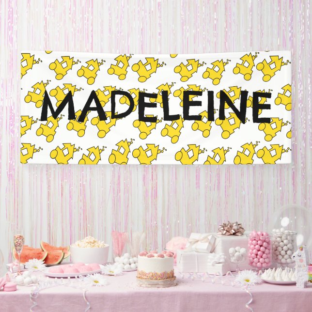 Kleiner Zug Birthday Einfache Name Banner (Party)