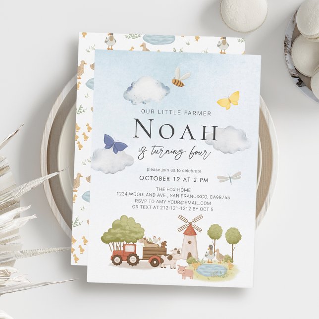 Kleinere Bauer Tiere Jungtiere Einladung (Von Creator hochgeladen)