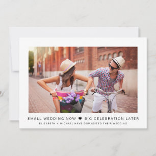 Kleinere Micro-Hochzeiten jetzt Feiern später im F