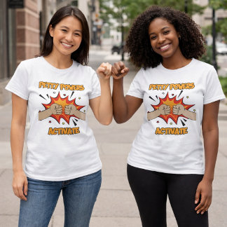 Kleinere Power aktivieren Retro-Stil T-Shirt