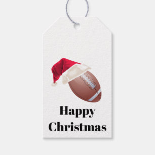 Kleinere Weihnachtszeit American Football Santa Sp Geschenkanhänger