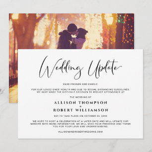 Kleineres Foto für die Aktualisierung von Hochzeit Ankündigung