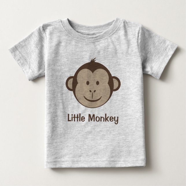 Kleines Affengesicht Baby T-shirt (Vorderseite)