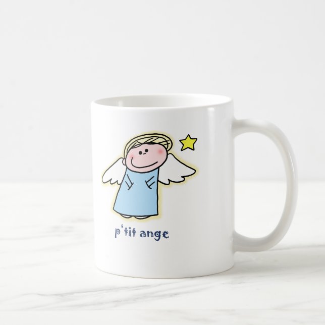 Kleines Ange (Engelchen auf französisch) Tasse (Rechts)