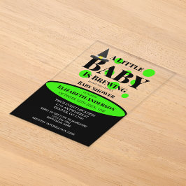 Kleines Baby braut Halloween-Baby-Party Acryleinladungen