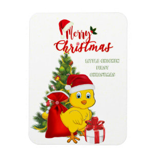 Kleines Baby Chicken Weihnachten Magnet