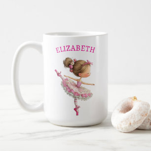 Kleines Ballerina-Mädchen Geburtstag Kaffeetasse