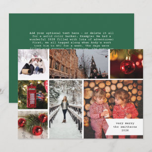 Kleines Band Multi Foto Grün Weihnachten