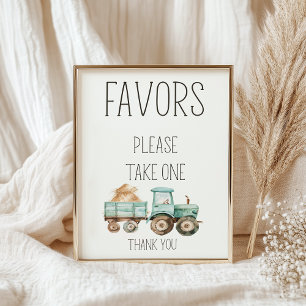 Kleines Bauernhof-Kinderzimmer-Baby-Party-Geschenk Poster