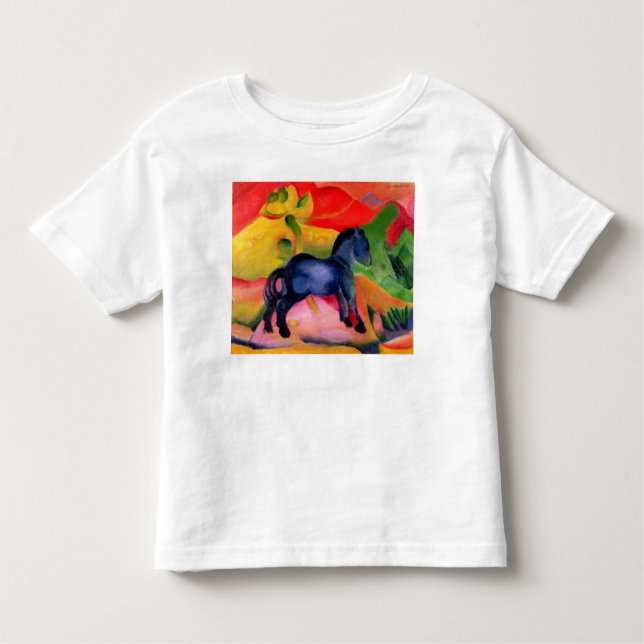Kleines blaues Horse, 1912 Kleinkind T-shirt (Vorderseite)