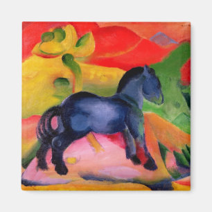 Kleines blaues Horse, 1912 Magnet