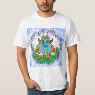 Kleines blaues Monster T-Shirt