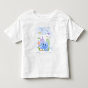 Kleines blaues Oktopus-T-Shirt für Kleinkinder Kleinkind T-shirt
