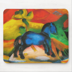 Kleines blaues Pferd Mousepad