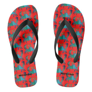 Kleines Blaukrebsmuster Flip Flops