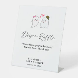 Kleines Boo Baby Duschdusche Windeln Raffle Schild