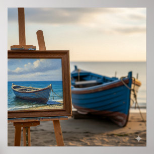Kleines Boot Malen Poster