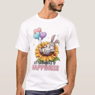 Kleines Bündel Glück: Süßes Kaninchen auf Sonnenbl T-Shirt
