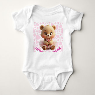 Kleines Bündel Liebe - Niedlicher Baby-Bär in Tutu Baby Strampler