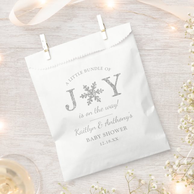Kleines Bündel von freudlicher Weihnachtsdusche Geschenktütchen (Ausgeschnitten)