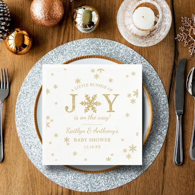 Kleines Bündel von freudlicher Weihnachtsdusche Serviette (Von Creator hochgeladen)