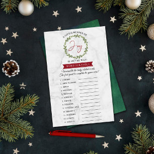 Kleines Bündel von fröhlichem Weihnachtsduschenspi