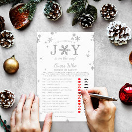 Kleines Bündel von fröhlichem Weihnachtsduschenspi