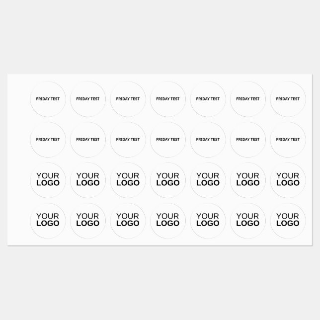 Kleines Circle Closing Label Etiketten (Blatt)