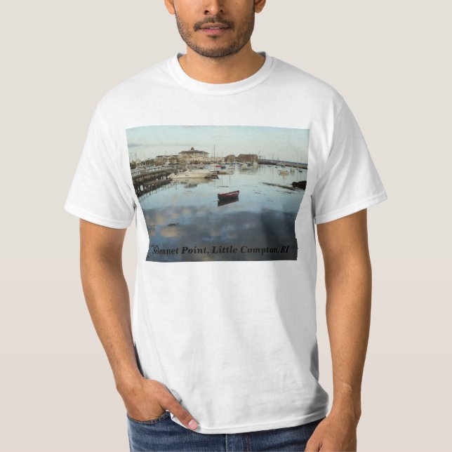 Kleines Compton, RI - Sakonnet Punkt, Hafen T-Shirt (Vorderseite)