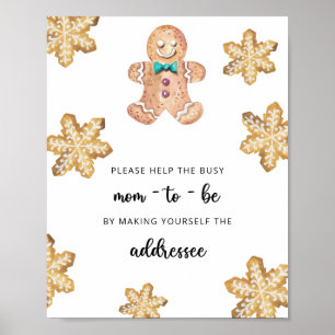 Kleines Cookie - Helfen Sie der geschäftigen Mama Poster