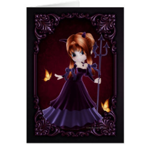 Kleines Cookie-Teufels-Mädchen-Design 5 Fantasy-Ka