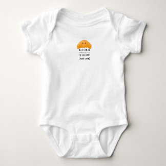 "Kleines Croissant" Lustiges Foodie-Baby-Shower-Ge Baby Strampler