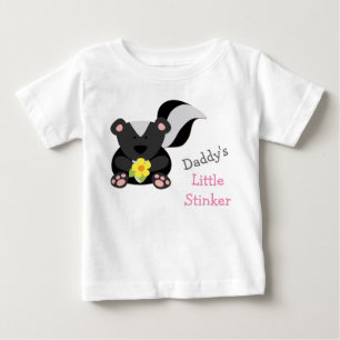 Kleines der Stinker-Rosa des Vatis Baby T-shirt