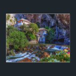Kleines Dorf Blagaj am Wasserfall Buna, Bosnien un Postkarte<br><div class="desc">Kleines Dorf Blagaj am Wasserfall von Buna,  Bosnien und Herzegowina</div>