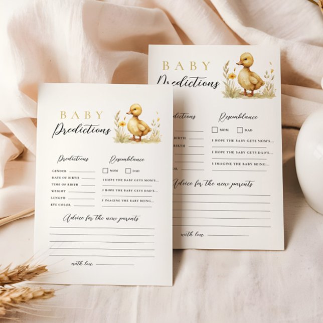 Kleines Duckling Baby Shower Prediction Advice Gam Briefpapier (Von Creator hochgeladen)