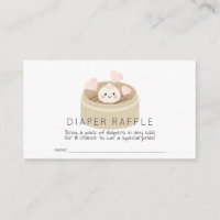 Kleines Dumpling Baby Duwer Diaper Raffle Ticket