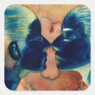 Kleines durchschnittliches 2007 quadratischer aufkleber