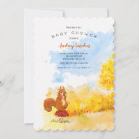 Kleines Eichhörnchen in der Woods Baby Dusche