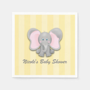 Kleines Elefant Yellow Baby Dusche Party Serviette
