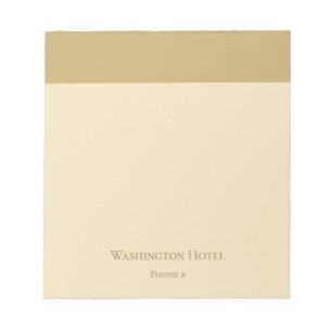 Kleines elegantes goldenes Notizbuch Notizblock