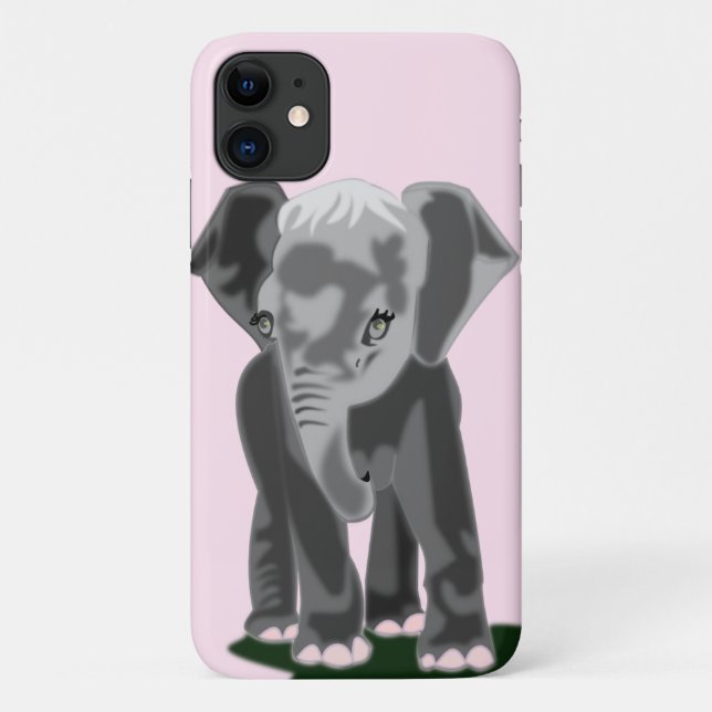 Kleines Elephant iPhone Case - Farben auswählen (Rückseite)